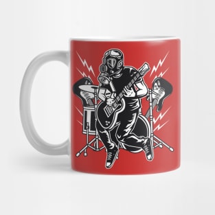 Apocalypse Rock // Guitar Player in Gas Mask Mug